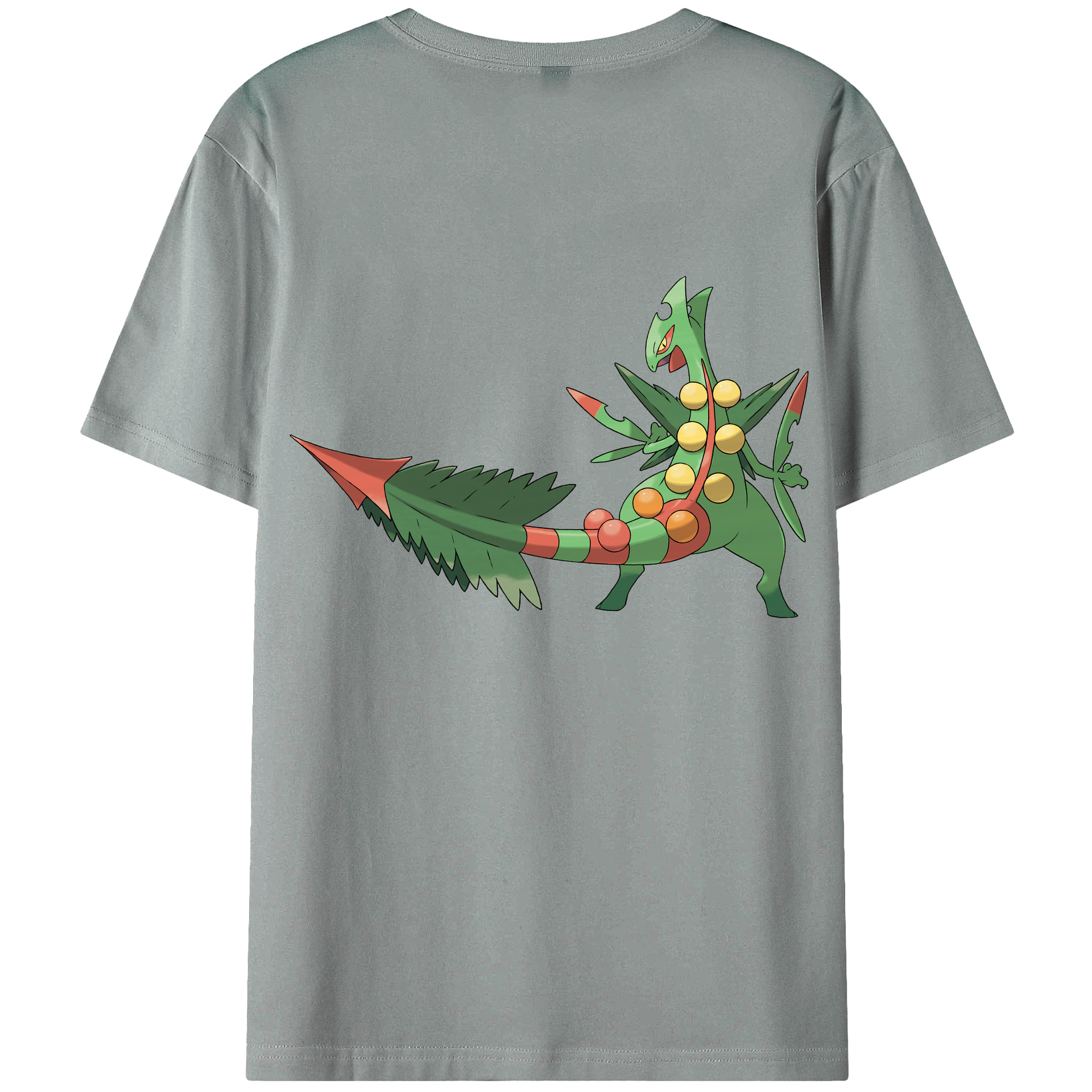 （画像用） ポケットモンスター Pokémon 綿100％ メンズ半袖Tシャツ（バックプリント） 通気性